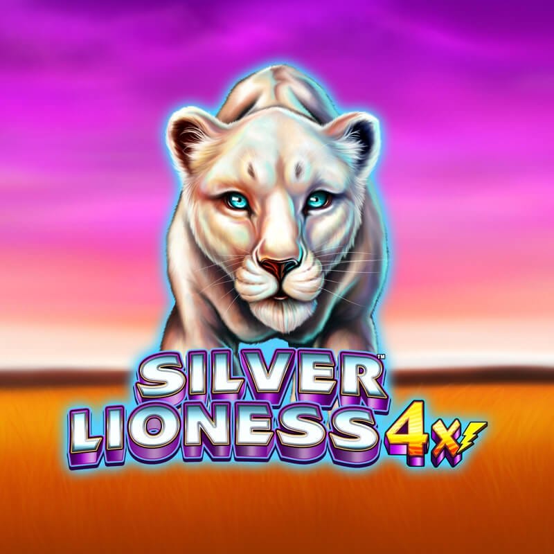 silver lioness 4x slots game logo