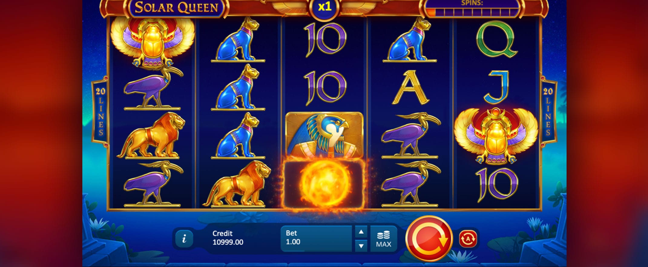 Solar Queen New Online Slot Gameplay