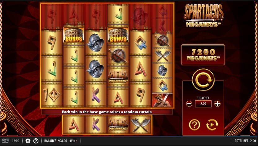 Spartacus Megaways Slot Features