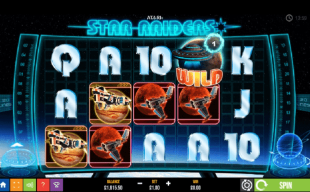 Star Raiders Slot Slots Game logo