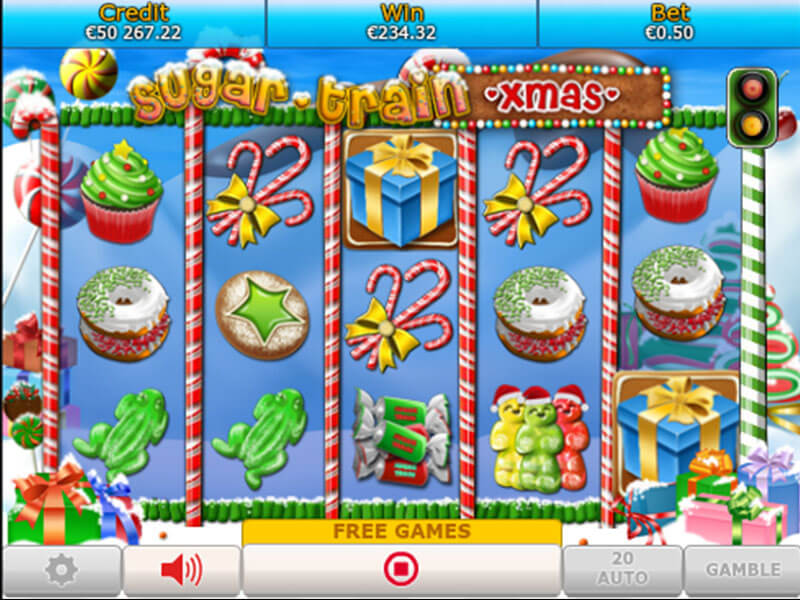 Sugar Train Xmas Slot Game Gameplay