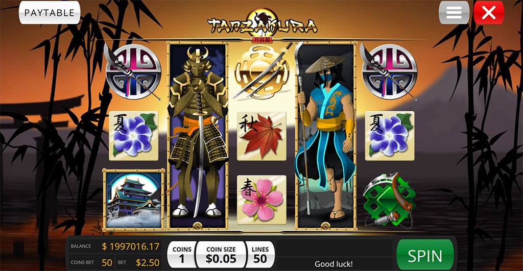 Tanzakura new UK Slots paytable