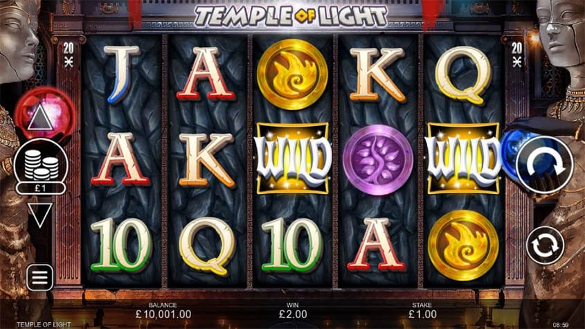 Temple of Light Slot Reels