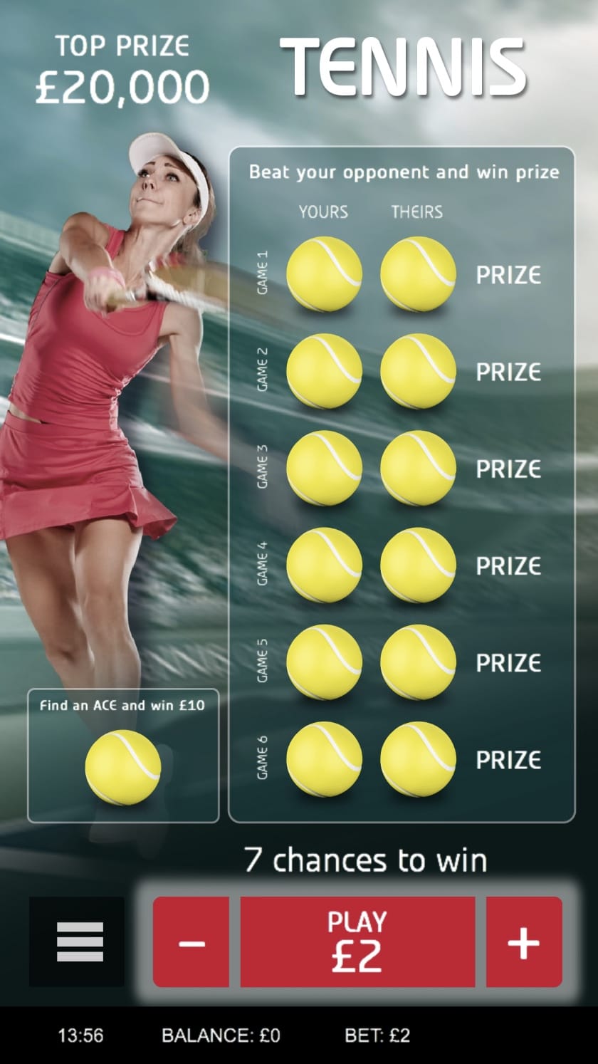 Tennis Gameplay Slot Game Logo