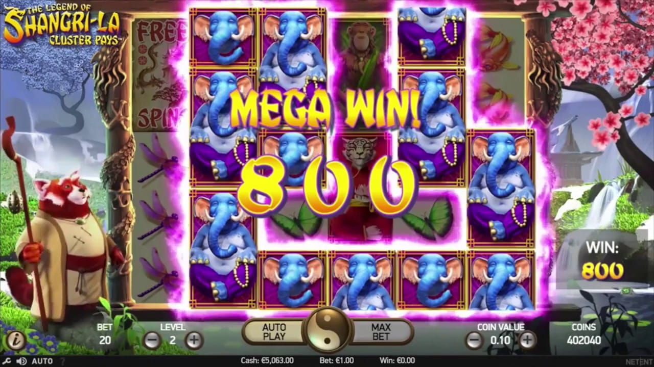 The Legend of Shangri La Slot Game Screenshot