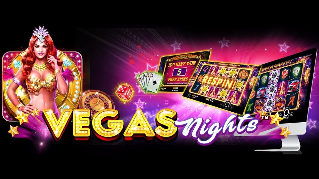 vegas nights slots game logo