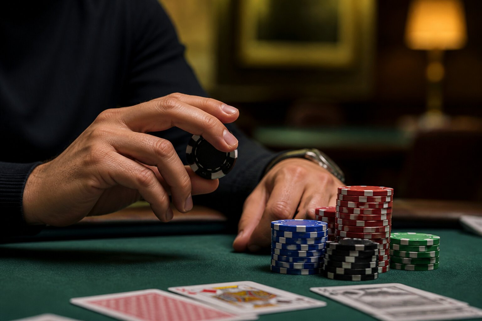 Why Do Poker Players Handle Their Chips at the Table?