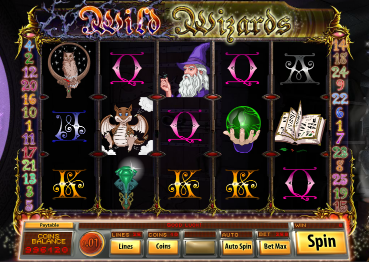 wild wizard slots gameplay