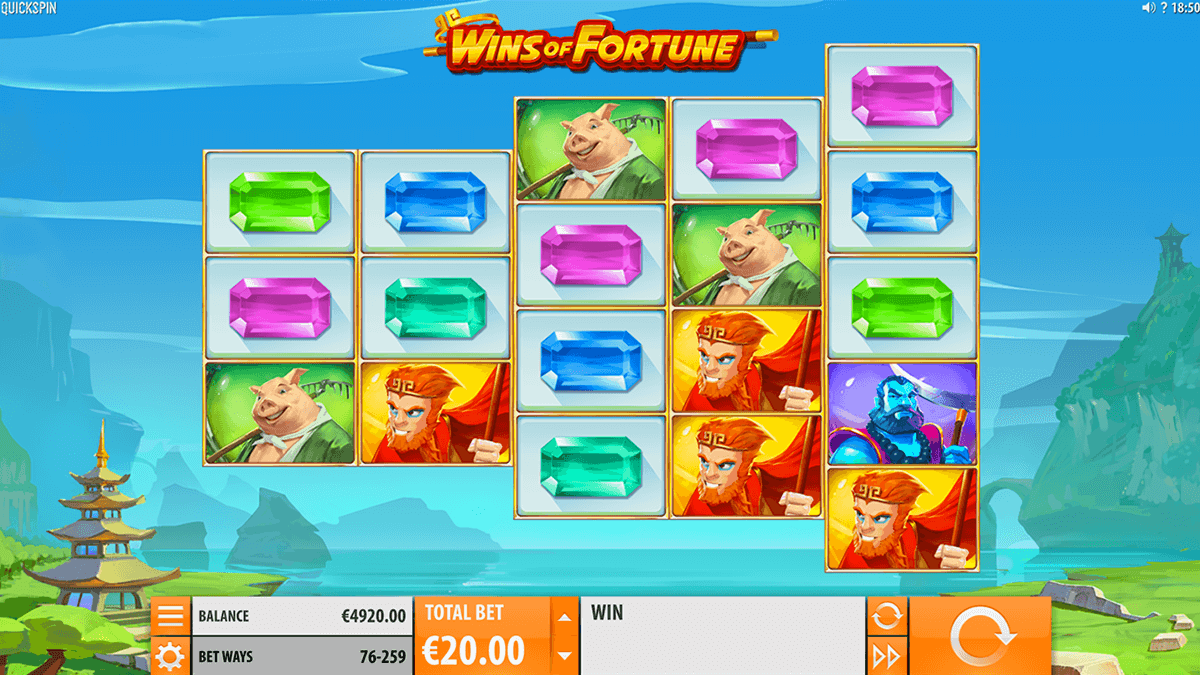 Wins of Fortune gameplay