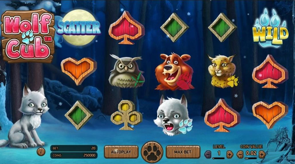 Wolf Cub Slot Game Screenshot