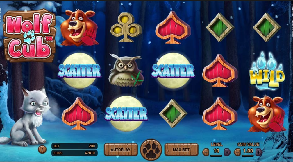 Wolf Cub Slot Game Screenshot